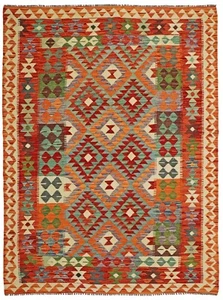 Kelim Afghan Hindukusch 240 x 180 cm Handgewebt Teppich Orientteppich Neu - Bild 1 von 8
