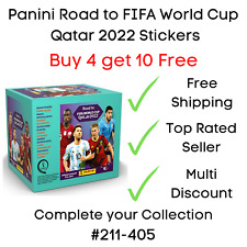 Panini Road to FIFA World Cup Qatar 2022 Stickers #211 - 405 Buy 4 get 10 Free
