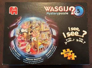 Wasgij #5 SUNDAY LUNCH! 1000 Piece Jigsaw Puzzle Cartoon Artwork Complete - Picture 1 of 2