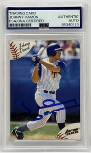Johnny Damon Signed Auto 1994 Action Packed Rookie Card PSA/DNA Slabbed Royals - Picture 1 of 2