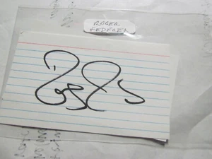 Roger Federer Signed Index Card JSA CERTIFIED - Picture 1 of 2