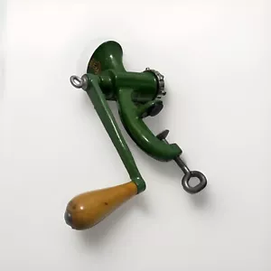 SPONG ENGLAND #E5 Green Enamel Tabletop Grinder - Vintage 60s 70s Retro Future - Bild 1 von 10