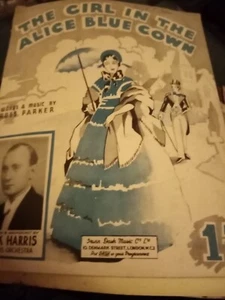 El60 folded Sheet Music the girl in the Alice blue gown - Picture 1 of 1