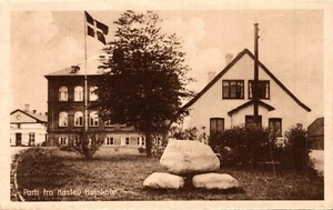 Dänemark Parti fra Haslev Højskole Vintage Postkarte B73 - Bild 1 von 2