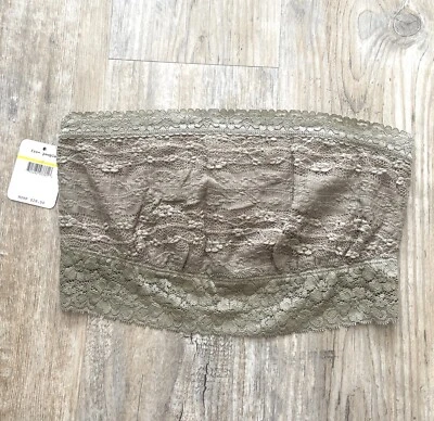 Intimately Free People Lacey Bandeau Strapless Bra Taupe Brown Women's Medium M - Image 1 of 4