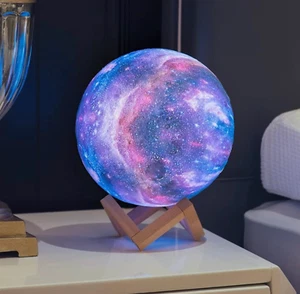 Moon Lamp Night Light Galaxy Lamp 16 Colors LED - Picture 1 of 6