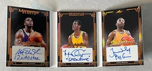2024 Leaf Ultimate Magic Johnson Michael Cooper James Worthy Triple Auto /12 - Picture 1 of 4
