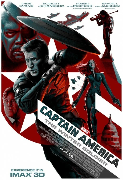 Marvel CAPTAIN AMERICA WINTER SOLDIER 2014 IMAX Exclusive Promo Movie Poster