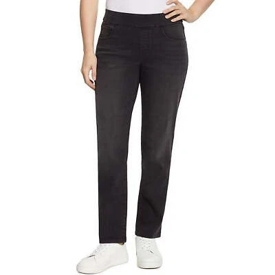 Pantalón Nine West Mujer Heidi Pull On Elástico Denim Cintura Elástica Pierna Recta 14 Foto 1 de 4