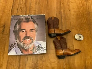 Kenny Rogers Western Collection Stiefel und Gürtelschnalle Größe 5 KD Kindergröße 5 - Bild 1 von 9