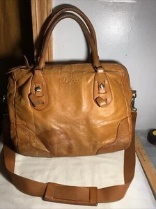 Margot Leather Crossbody Satchel Purse Handbag VGUC With Character - Picture 1 of 22