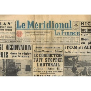 Le MÉRIDIONAL 19 Janvier 1959 Bouillargues Sommières Pujaut La Bastide d'Engras - Picture 1 of 11