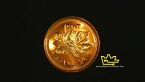 2005 P Canadian 1 Cent Maple Leaf Twig Penny BU UNC Small Cent From Mint Roll - Foto 1 di 2