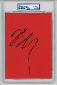 Dwayne "The Rock" Johnson ~ Signed Autographed Authentic Signature ~ PSA DNA - Picture 1 of 2