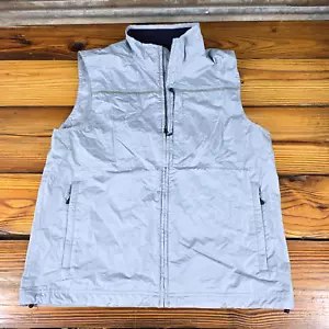 VINEYARD VINES Herren Performance Weste Medium grau/blau durchgehender Reißverschluss Golf ärmellos - Bild 1 von 15