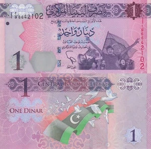 Libyen 1 Dinar (2013) - Design ohne Gaddafi / P76 UNC - Bild 1 von 3