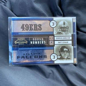 2004 Playoff Contenders Round Numbers Blue #9 Derrick Hamilton/Schaub C34783 - Picture 1 of 4