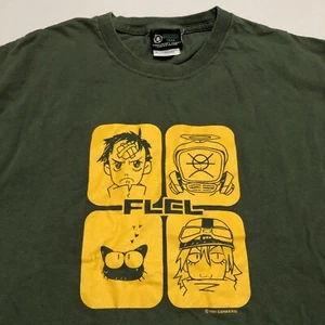 Vintage 1999 FLCL Fooly Cooly Anime T-Shirt Medium Manga Gainax Broccoli Gear - Picture 1 of 16
