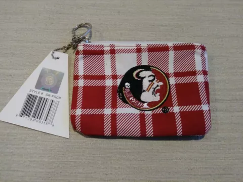 NWT Spirit Ready Florida State Seminoles ID Holder ACC Coin Pouch Purse Cover