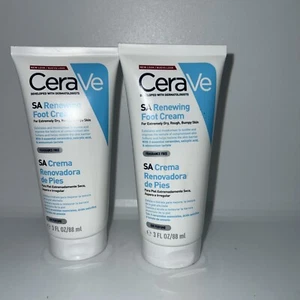 NEW 2 xCeraVe Renewing SA Foot Cream Dry Cracked Skin 88ml /2.98floz exp 09/2025 - Picture 1 of 3