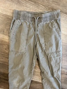 James Perse Los Angeles gray stripe cotton stretch ulitity pants joggers Small 0 - Picture 1 of 6