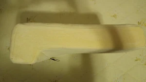 Fußstütze Beige Mikrofaser Tisch und Schreibtisch Umbau Ottomane Fußhocker - Bild 1 von 5