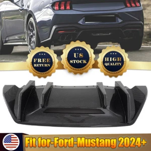 Difusor de parachoques trasero de aleta de tiburón de fibra de carbono para Ford Mustang S650 V2 2024-2025 - Imagen 1 de 12