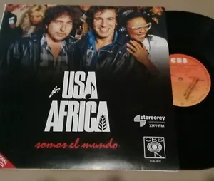 Bruce Springsteen Quincy Jones Bob Dylan 12" USA For Africa We Are The World LP - Picture 1 of 4