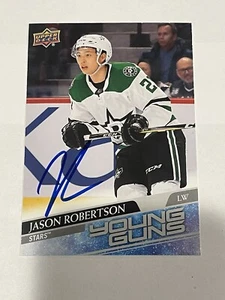 Jason Robertson Signed Dallas Stars UD Jumbo Young Guns Card IP PSA DNA COA b - Picture 1 of 2