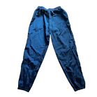 Vintage 1990S Fila Track Pants Jogers With Zip Detail At Ankle Navy Mens Size Xl
