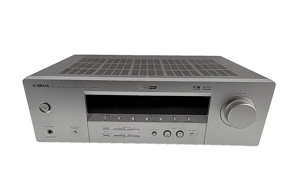Yamaha HTR-5830 5.1 Channel Home Theater AV Receiver Silver - No Remote - Tested - Image 1 of 4