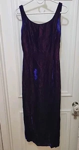Monsoon Twilight Dress Womens 8 Blue Purple Velvet Sleeveless Color Changing - Picture 1 of 9