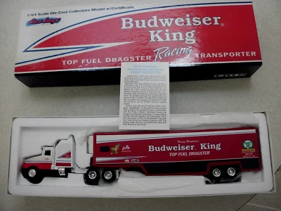 NHRA 1/64 ERTL KENNY BERNSTEIN 1993 BUDWEISER KING HAULER COA - Image 1 of 4