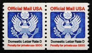 Estampillas de EE. UU. #O139 - 1988 22 ¢ Estampilla en bobina oficial de cartas de correo D GR28 - Imagen 1 de 1