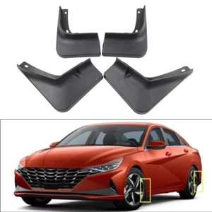 Wheel Mud Flaps Splash Guards For Hyundai Elantra 4-Door Sedan 2021-2022 - Picture 1 of 13