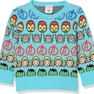 Spotted Zebra Sweater Toddler Size 3T Marvel Avengers - Imagem 1 de 2