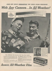 1950 Ansco Allwetterfilm mit jeder Kamera knackig klare Qualität Vintage Print Werbung - Bild 1 von 1