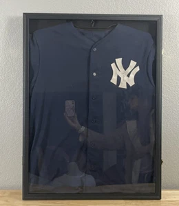 Yogi Berra Signed Blue Jersey New York Yankees with Frame MLB Gift - Picture 1 of 3