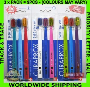 9 Curaprox CS 5460 UltraSoft Toothbrush / 3 x Pack of 3 - Picture 1 of 12