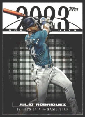 Julio Rodríguez #23GH-17 2024 Topps 2023 Greatest Hits Seattle Mariners - Image 1 of 2