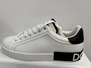 Dolce & Gabbana Herren Logo Portofino Leder Sneaker UK 9,5 EU 43,5 F3 - Bild 1 von 7