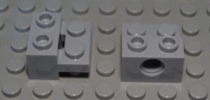Lego Technic piedra perforada 1x2 con placa 1x2 new gris 2 piezas (1519 #) - Imagen 1 de 1