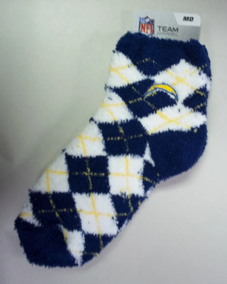 Los Angeles Chargers of San Diego Women's Sleep Soft Socks Medium Size 6 to 11 - Image 1 of 1