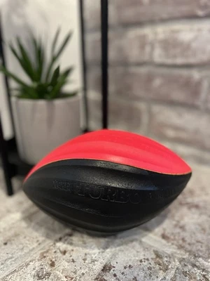 Винтажный NERF TURBO футбол C 1989 Parker Brothers красный/черный отличном состоянии товара  - Изображение 1 из 4