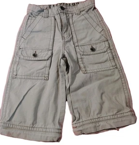Vintage Nautica Boys Size 6 Cargo Shorts khaki Adjustable waist lg Pockets - Picture 1 of 9