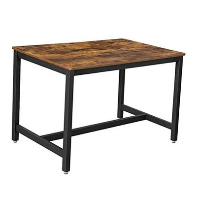  Mesa de comedor de 47 pulgadas para 4, estilo industrial con escritorio rectangular Foto 1 de 4