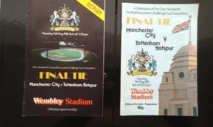 1981 FA CUP FINAL & REPLAY MANCHESTER CITY v TOTTENHAM HOTSPUR Excellent. - Picture 1 of 2