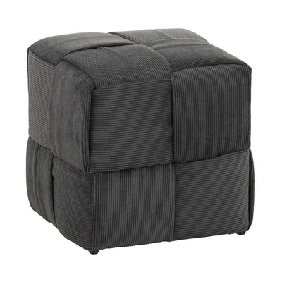 Square Ottoman Foot Rest Soft Comfortable Corduroy Woven Footstool Sofa Stool - Image 1 of 4