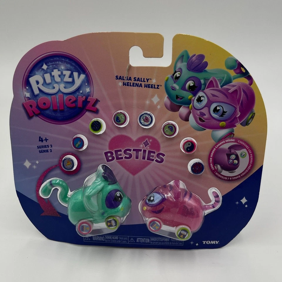 Dijes de patinaje sobre ruedas Tomy Ritzy Rollerz Besties Toys Salsa Sally Helena Heelz Foto 1 de 4