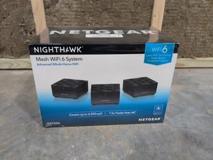 Netgear Nighthawk Dual-band AX1500 3-Pack (MK6W) MR60 Mesh Wifi Router-new - Picture 1 of 1